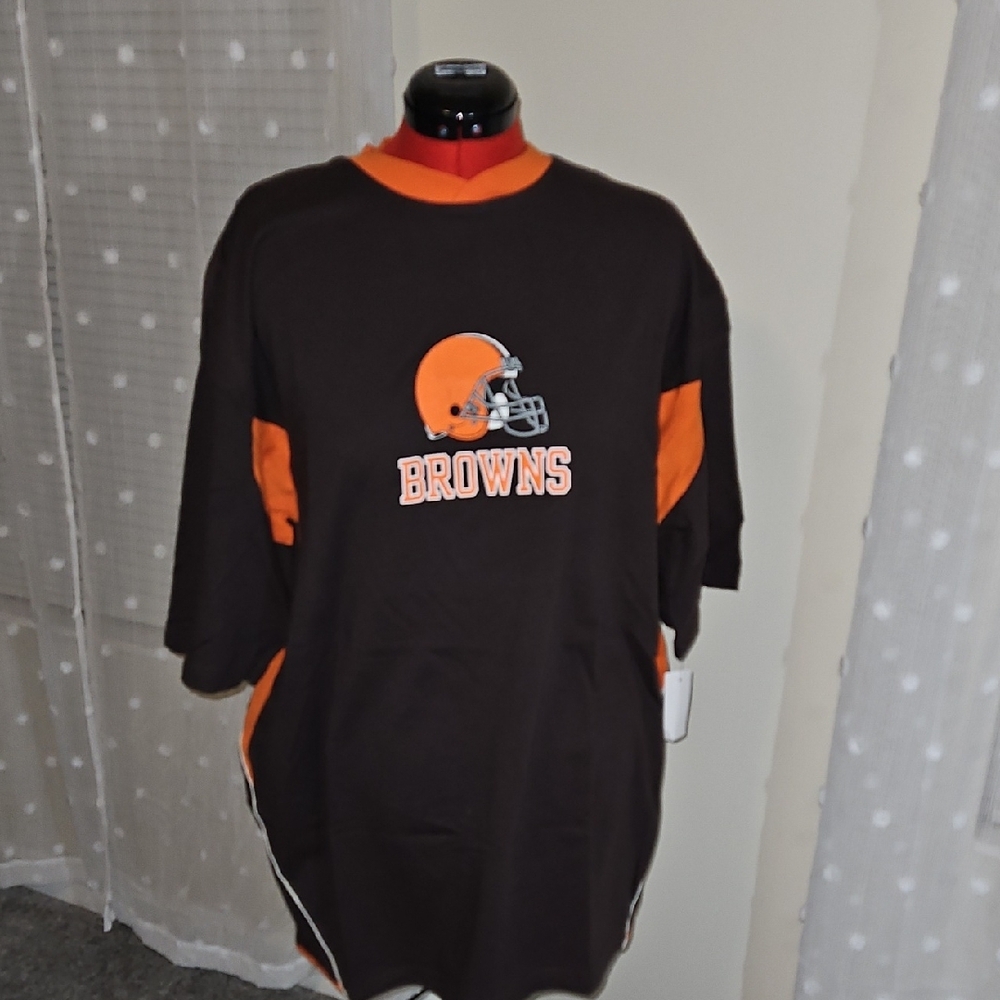Cleveland Browns Black and Orange Fan Jersey